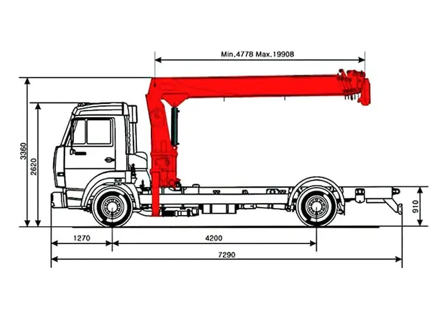 КАМАЗ 43118 бортовой с КМУ Horyong HRS 206