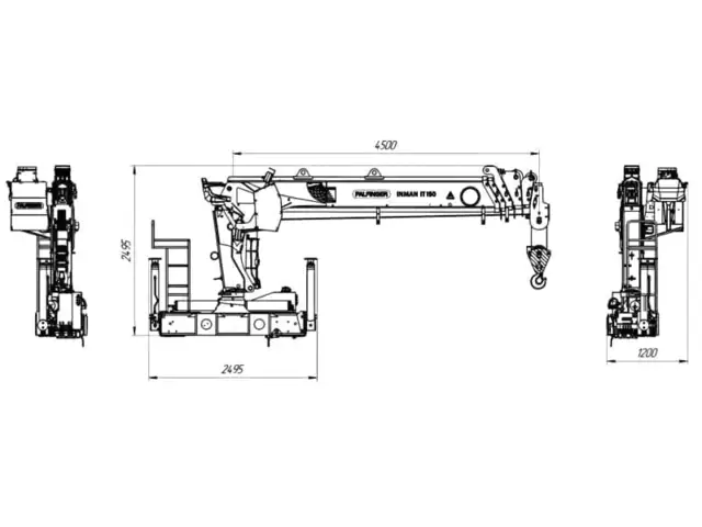 КАМАЗ 65111 бортовой с КМУ Palfinger Инман ИТ-150