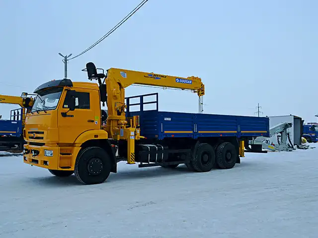 КАМАЗ 6520 бортовой с КМУ Soosan SCS 736 L2