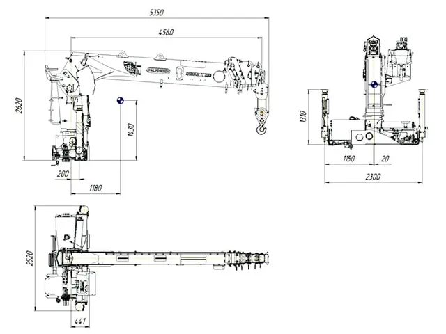КАМАЗ 65207 бортовой с КМУ Palfinger Инман ИТ-200